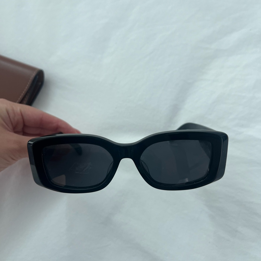 Black Celine Rectangular Sunglasses - image 2